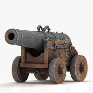 Medieval Cannon 3D model