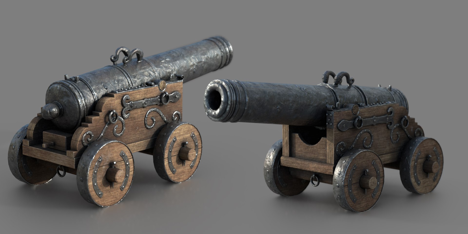 Medieval Cannon 3D Model TurboSquid 2036868