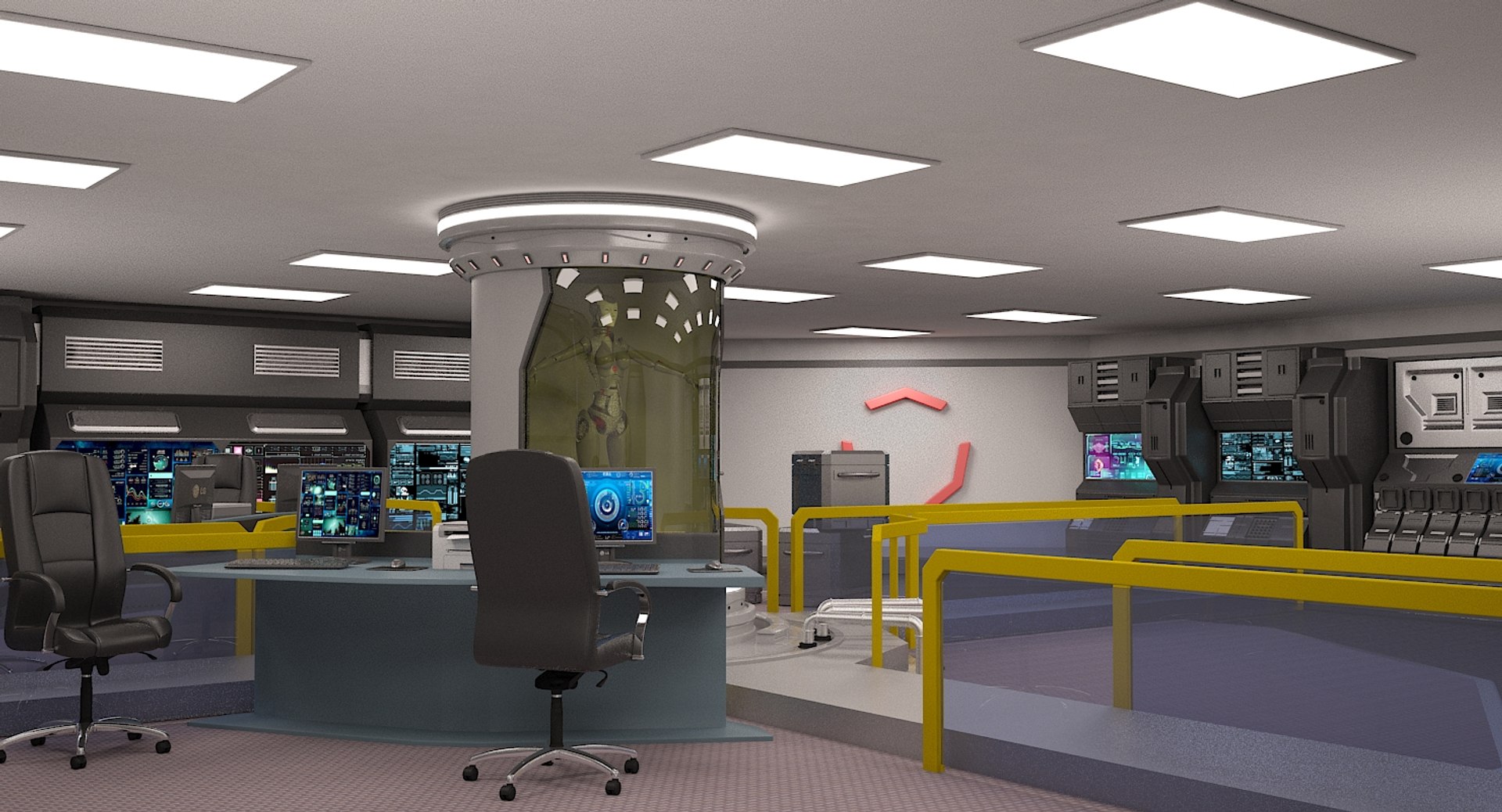 Scifi Laboratory 3D Model - TurboSquid 1273179