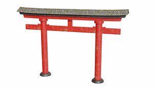 Inari torii gate 3D model