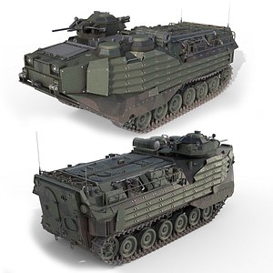 3D Assault Amphibious Vehicle AAVP 7A1 model