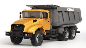 Kraz 65032 dump truck 2012 3D model
