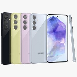 Samsung Galaxy A55 All Colors 3D model