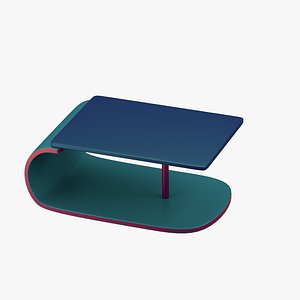 modern table green blue fbx