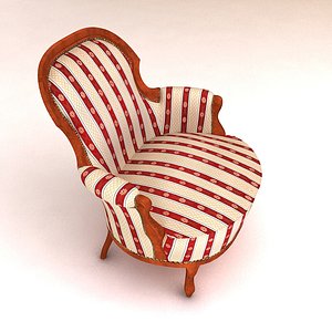 3d classic armchair