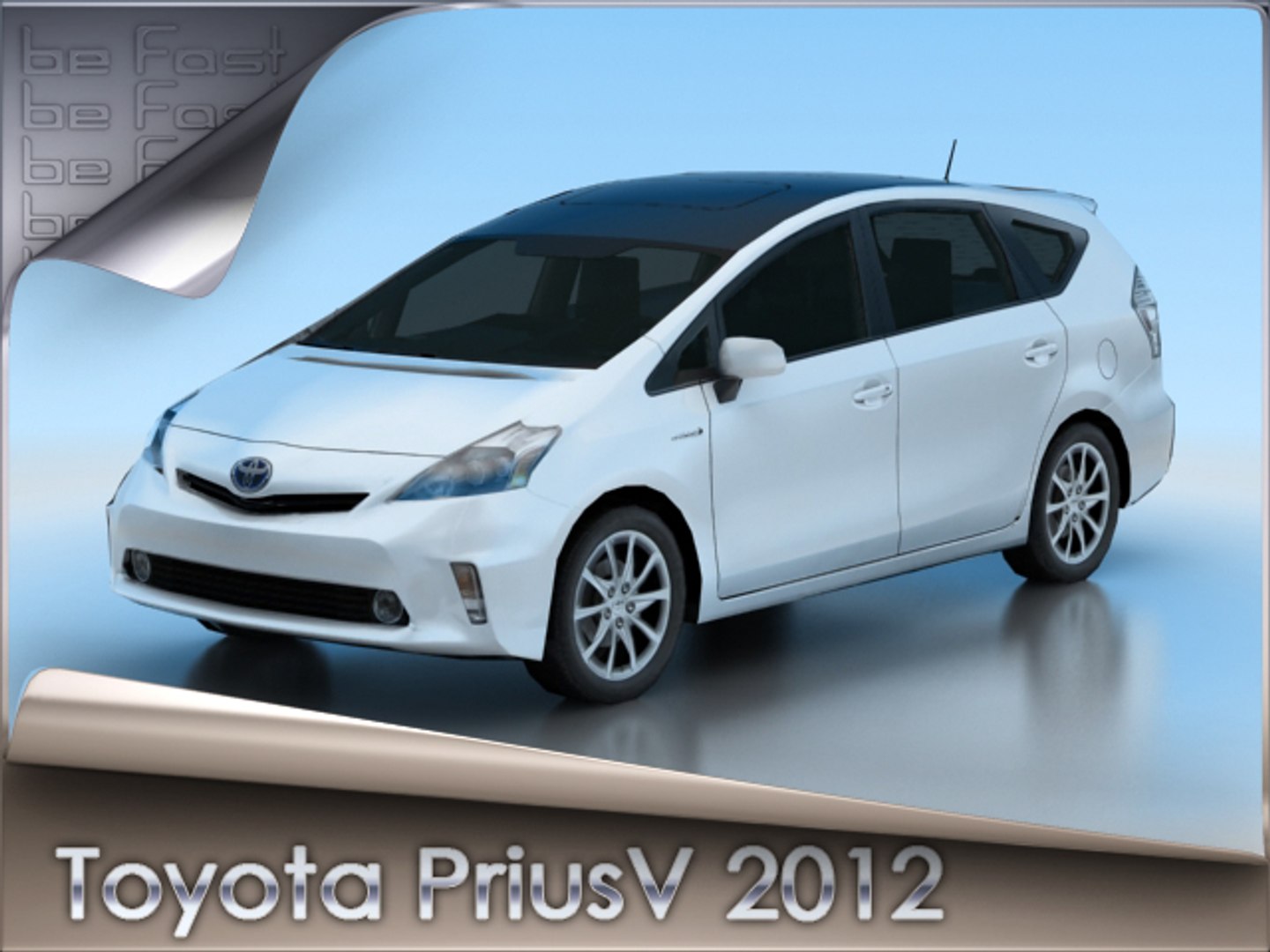 3d Model 2012 Toyota Prius