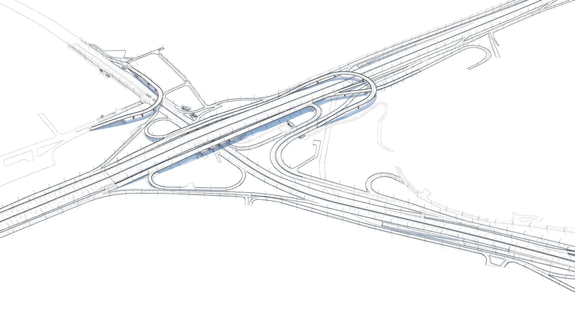 3D Highway Road Junction | 1144369 | TurboSquid