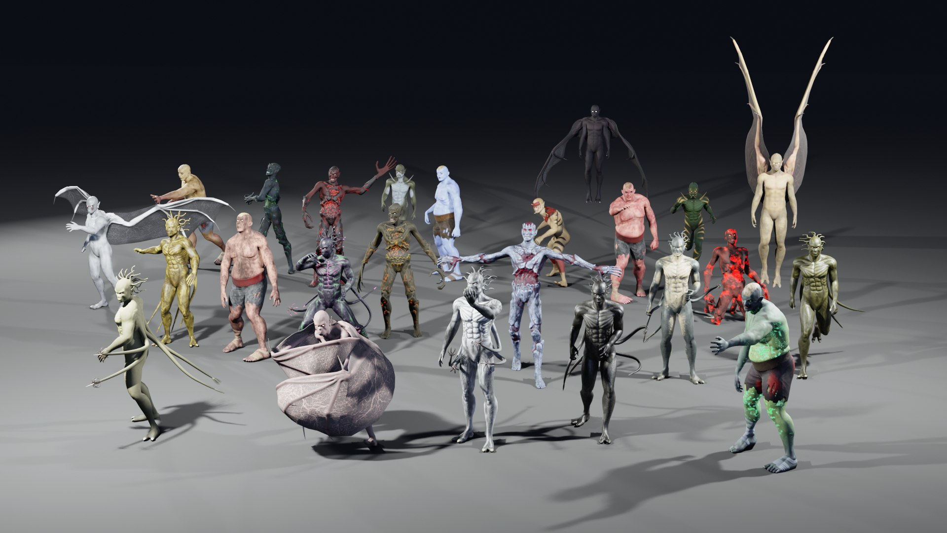 Creature Pack Vol 1 3D model https://p.turbosquid.com/ts-thumb/lY/BOJk0s/jm/preview6/jpg/1709482883/1920x1080/fit_q87/f18d77741c57d54a938cf753925aedafe4fcc35a/preview6.jpg