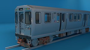 3D chicago l train series interior