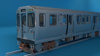 Chicago L Subway train with interior