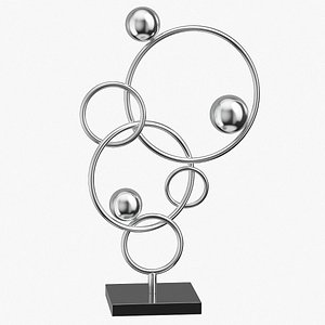 3D Rings Sculpture model