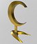 moon 3d model halfmoon