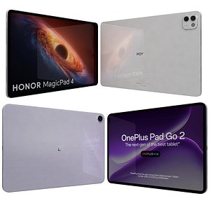 Honor Magic Pad 4 White And OnePlus Pad Go 2 Lavender Drift