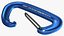 Black Diamond MiniWire Mousqueton Ouvert Bleu