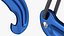 Black Diamond MiniWire Mousqueton Ouvert Bleu