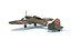 3D Low Poly Cartoon Ilyushin Il-2 Shturmovik WWII Airplane
