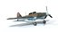 3D Low Poly Cartoon Ilyushin Il-2 Shturmovik WWII Airplane