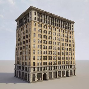 3D model City Core - New York - Building 01
