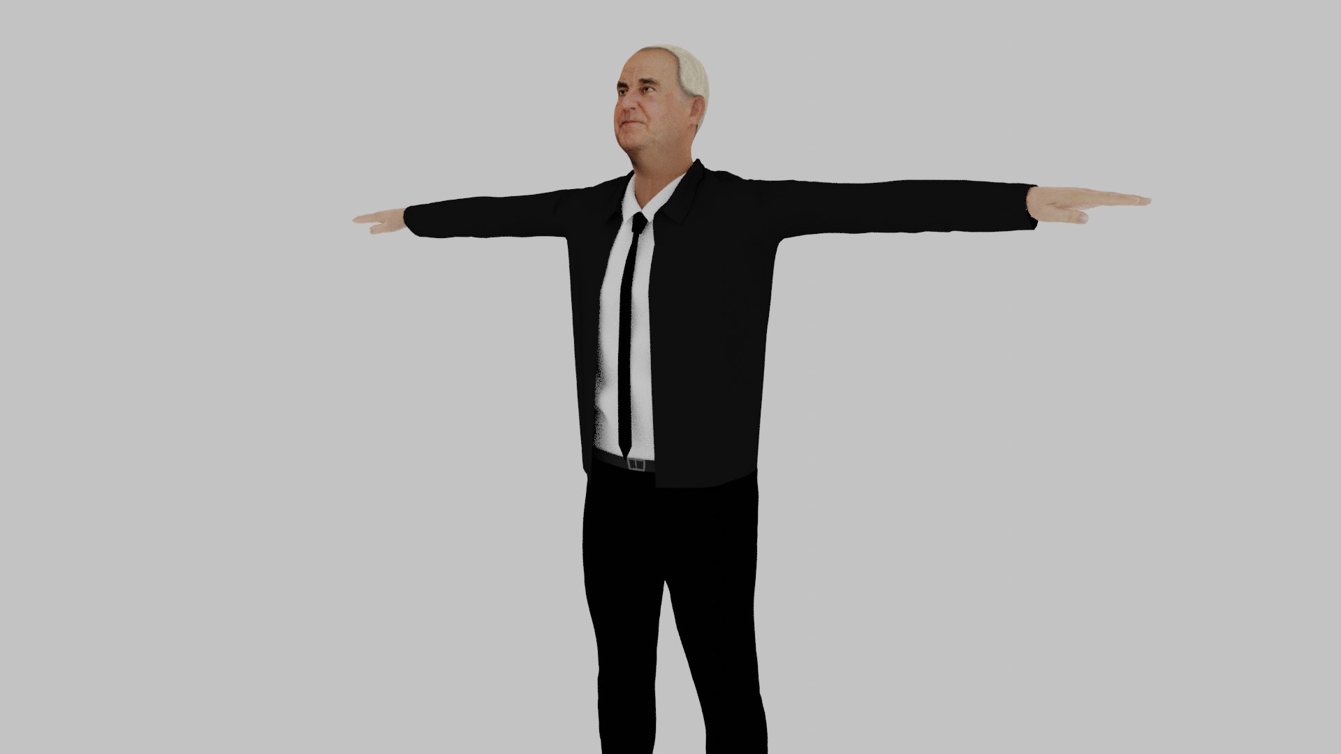 3D Helmut Kohl model TurboSquid 2055340