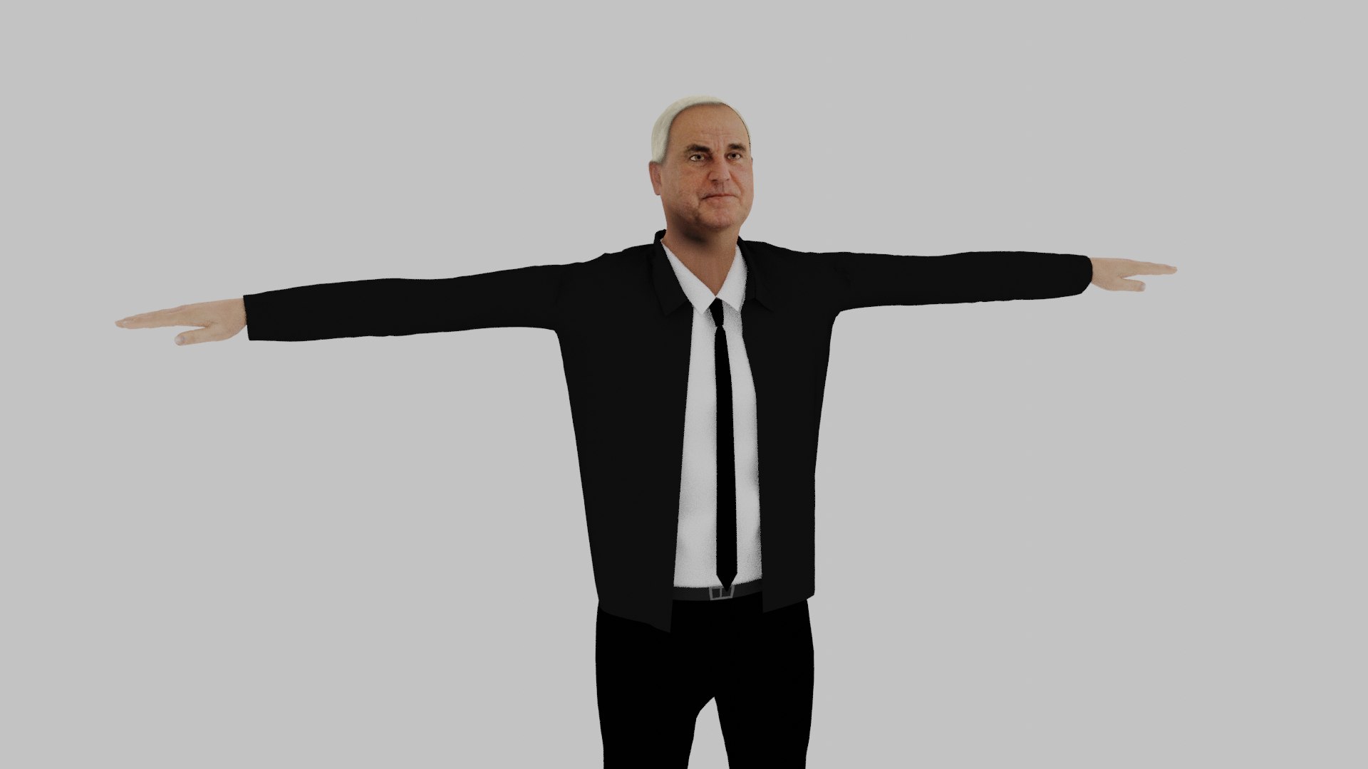 3D Helmut Kohl model TurboSquid 2055340