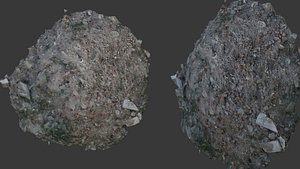 Realistic Scanned Pile of Debris and Rubble