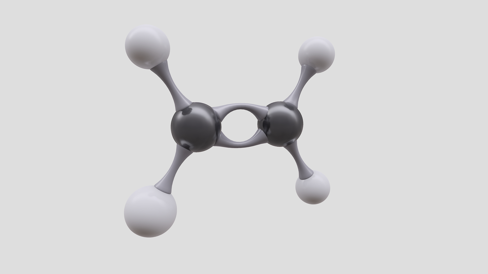 3D Model Ethylene Molecule With PBR 4K 8K - TurboSquid 1943760