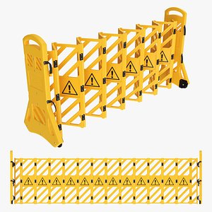 Expandable Safety Barrier Set model