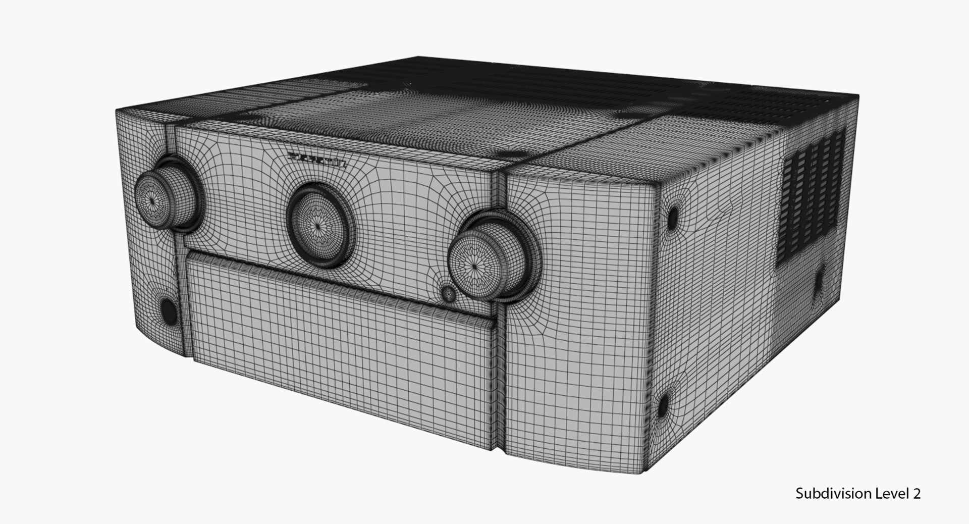 3D model marantz receiver https://p.turbosquid.com/ts-thumb/lY/U3deDZ/cbamJ3AX/wiresmooth_1/png/1539810263/1920x1080/fit_q87/2f2078bd57d1516c24690c3a7fd9f86d6d56b54a/wiresmooth_1.jpg