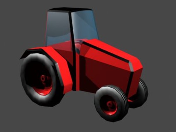 farm tractor 3d model