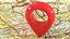 Red Map Pointer