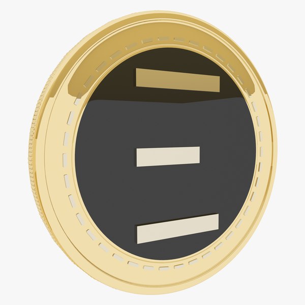 Alttex Cryptocurrency Gold Coin 3D
