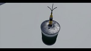 Military Bouncing Betty - German S Mine 3D model