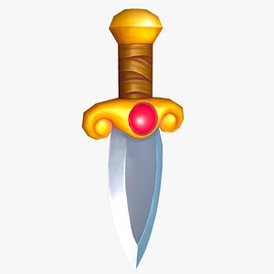 cartoon sword 3d model
