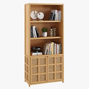 Campagna 3-Shelf Storage Bookcase Cabinet model