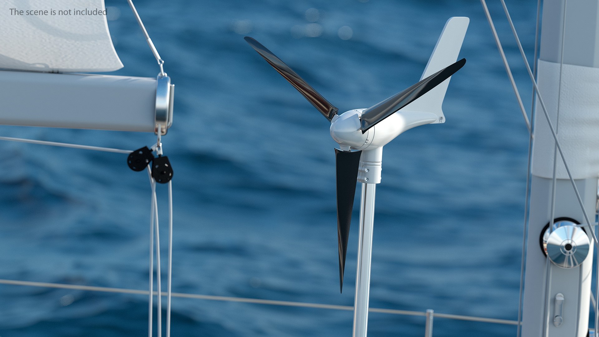 Marine Wind Generator Generic 3D model preview