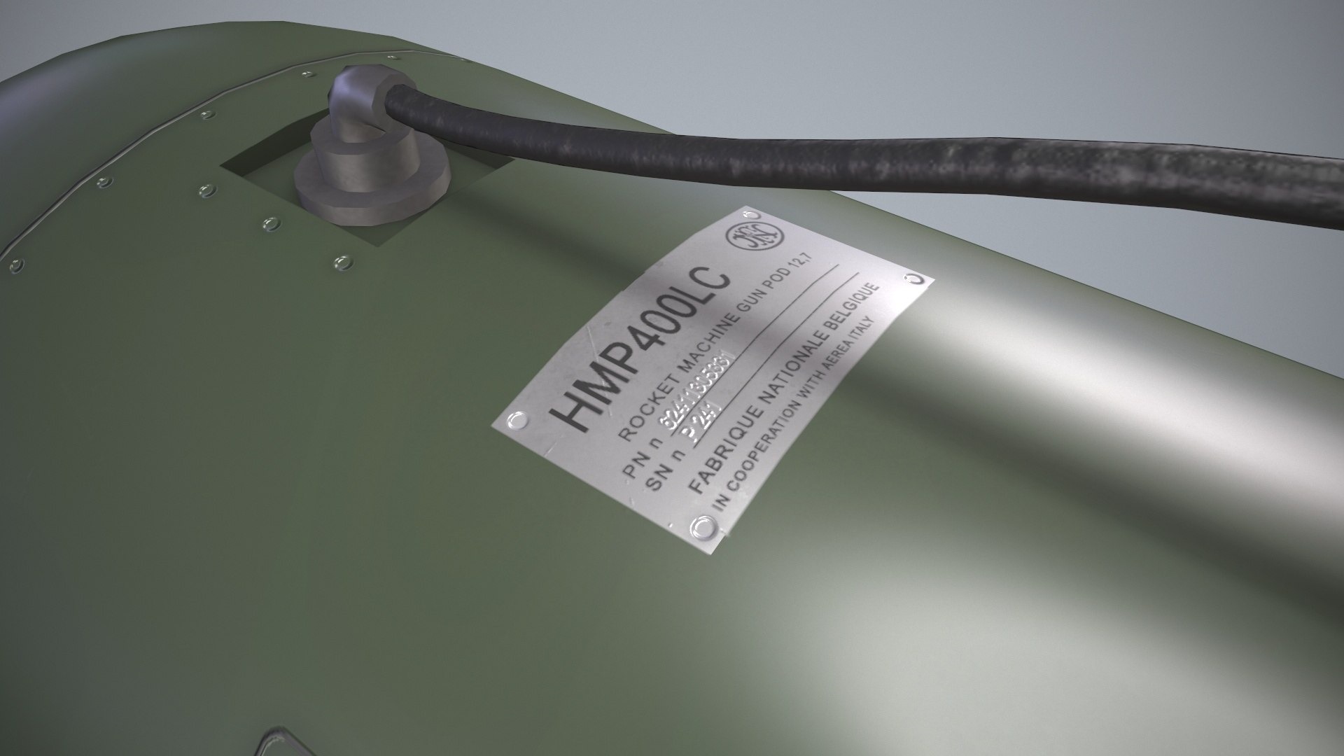 FN Herstal HMP400LC Machine Gun Pod 3D Model - TurboSquid 2210833