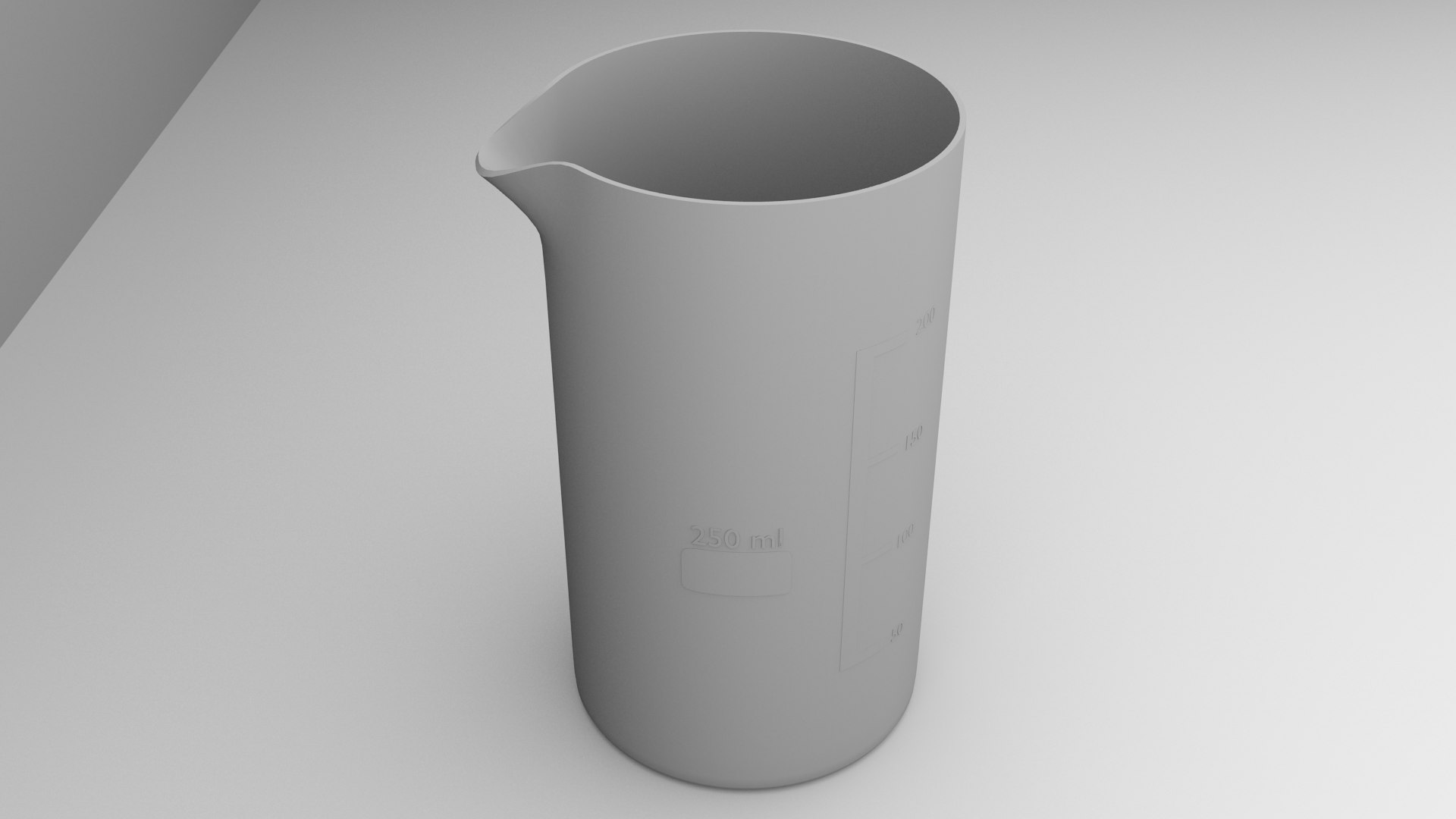 250ml glass beaker liquid 3D - TurboSquid 1536613