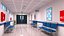 Krankenhausflur und Intensivstation