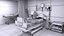 Krankenhausflur und Intensivstation