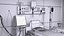 Krankenhausflur und Intensivstation