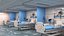 Krankenhausflur und Intensivstation