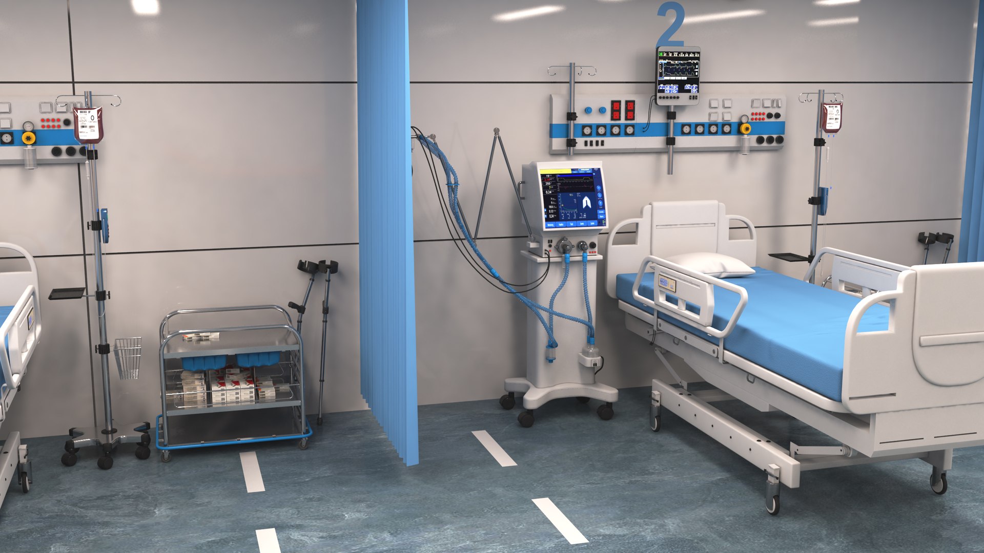 Hospital Hallway and ICU 3D model https://p.turbosquid.com/ts-thumb/lY/vwn6JV/oa/icu2/jpg/1645800258/1920x1080/fit_q87/9cb94888b5854abdbcaa6508081278b5818a8b44/icu2.jpg