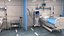 Krankenhausflur und Intensivstation