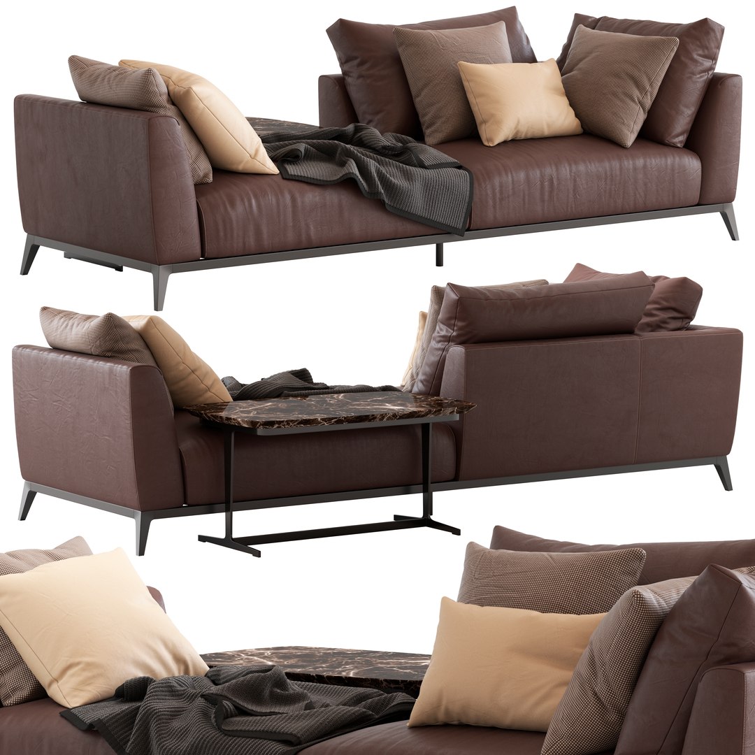 Flou Oliver Sofa Type4 3D Model - TurboSquid 2179044