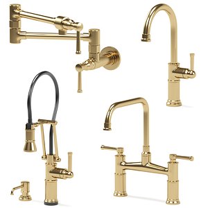 3D model BRIZO kitchen faucets collection
