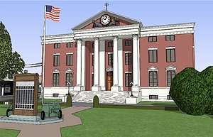 3d 3ds 1955 city hill valley