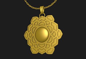 Lotus Symbol Pendant model