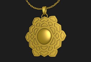 Lotus Symbol Pendant
