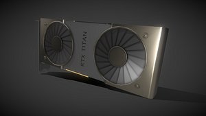 rtx titan graphics card 3D