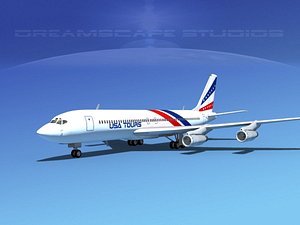 3d 707-320 airlines boeing 707
